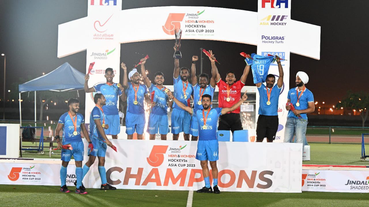 Champions at the Hockey5s Asia Cup! !