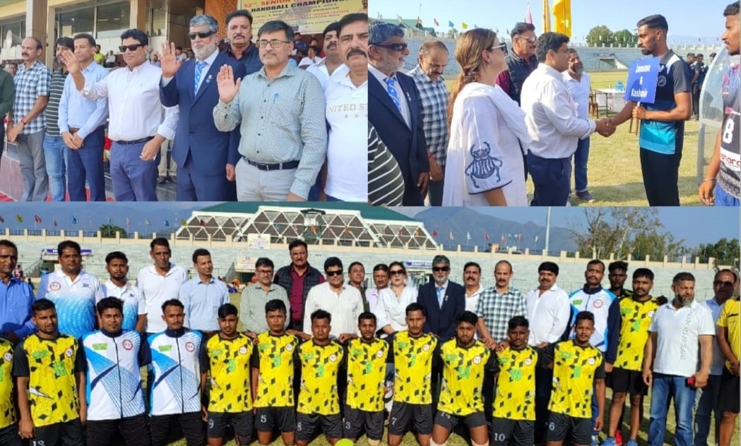 Sarmad Hafeez kick starts 52nd Senior National Men’s Handball Championship at Srinagar