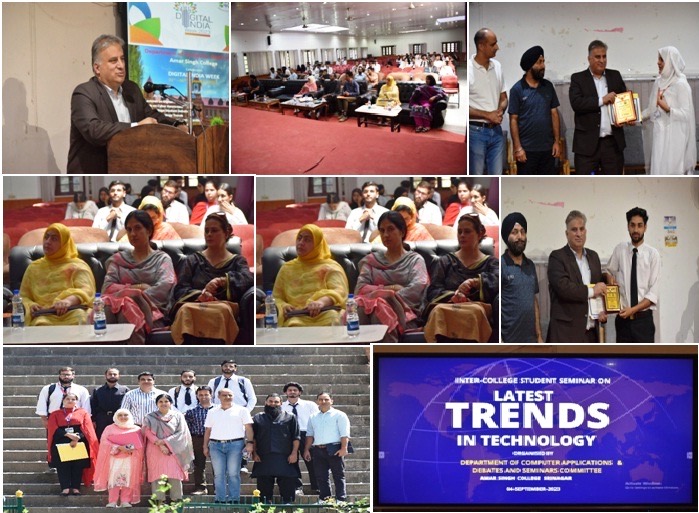 Inter College Seminar as part of Digital Week Celebration held at Amarsingh College