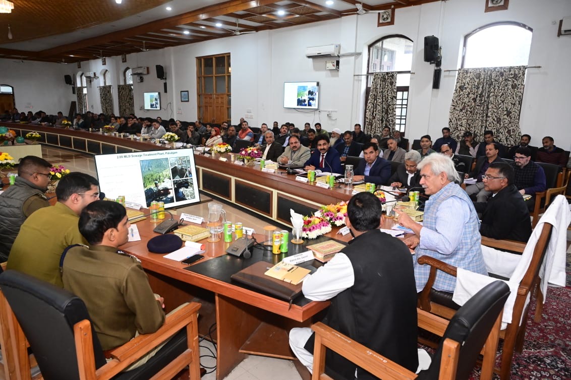 Lt Governor lays foundation stone, dedicates to the people various development projects worth around Rs 290 Cr at Anantnag