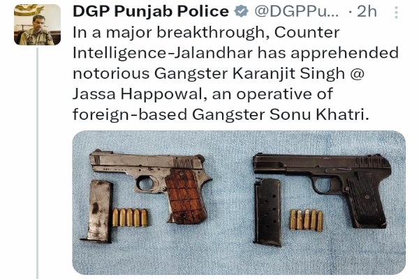 Punjab Police arrest notorious gangster Jassa Happowal