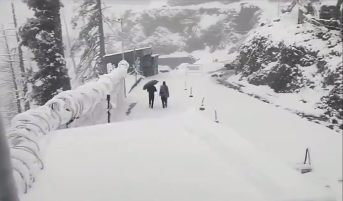 Gulmarg, Doodhpathri among several areas receive fresh snowfall, rains lash plains