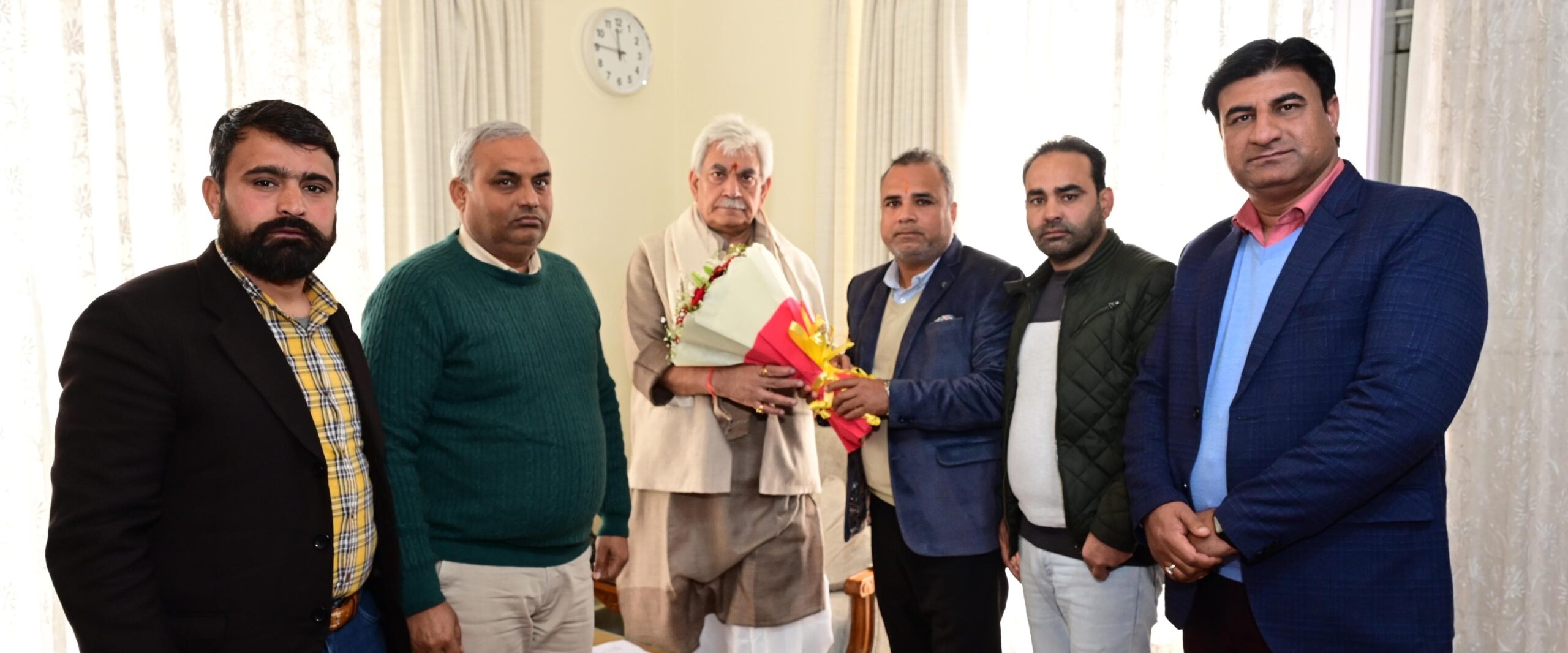 President Gandhi Global Family, NHM Employees Association call on Lt Governor