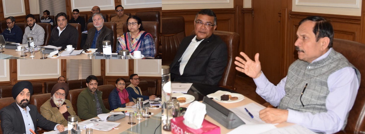 Advisor Bhatnagar reviews performance of Animal/Sheep Husbandry, Fisheries, Dairy sectors across J&K