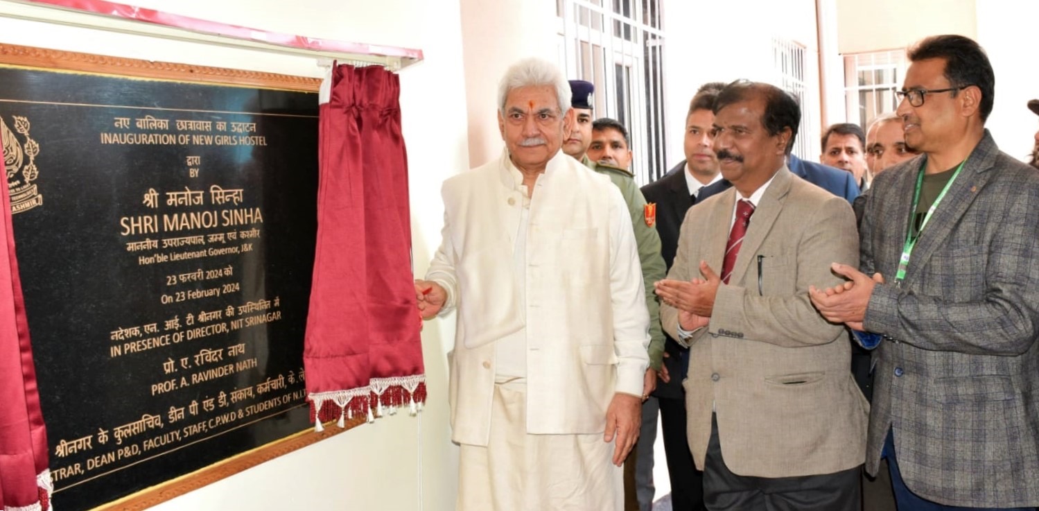 Lt Governor inaugurates new Girls Hostel at NIT Srinagar