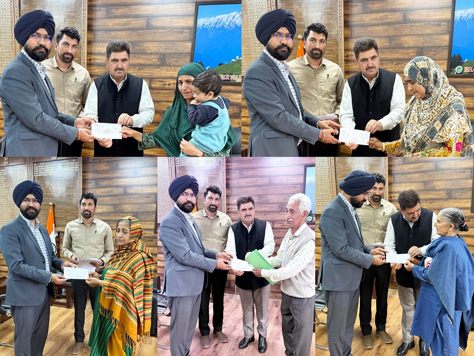 DDC Chairman distributes Rs 13 Lakh compensation among NOKs of Road Accident Victims at Doda DDC Chairman distributes Rs 13 Lakh compensation among NOKs of Road Accident Victims at Doda