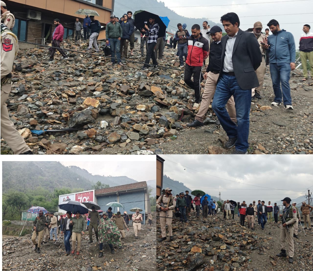 DC leads Rescue & Relief operations after devastating Rains, Flash Floods in Ramban DC leads Rescue & Relief operations after devastating Rains, Flash Floods in Ramban