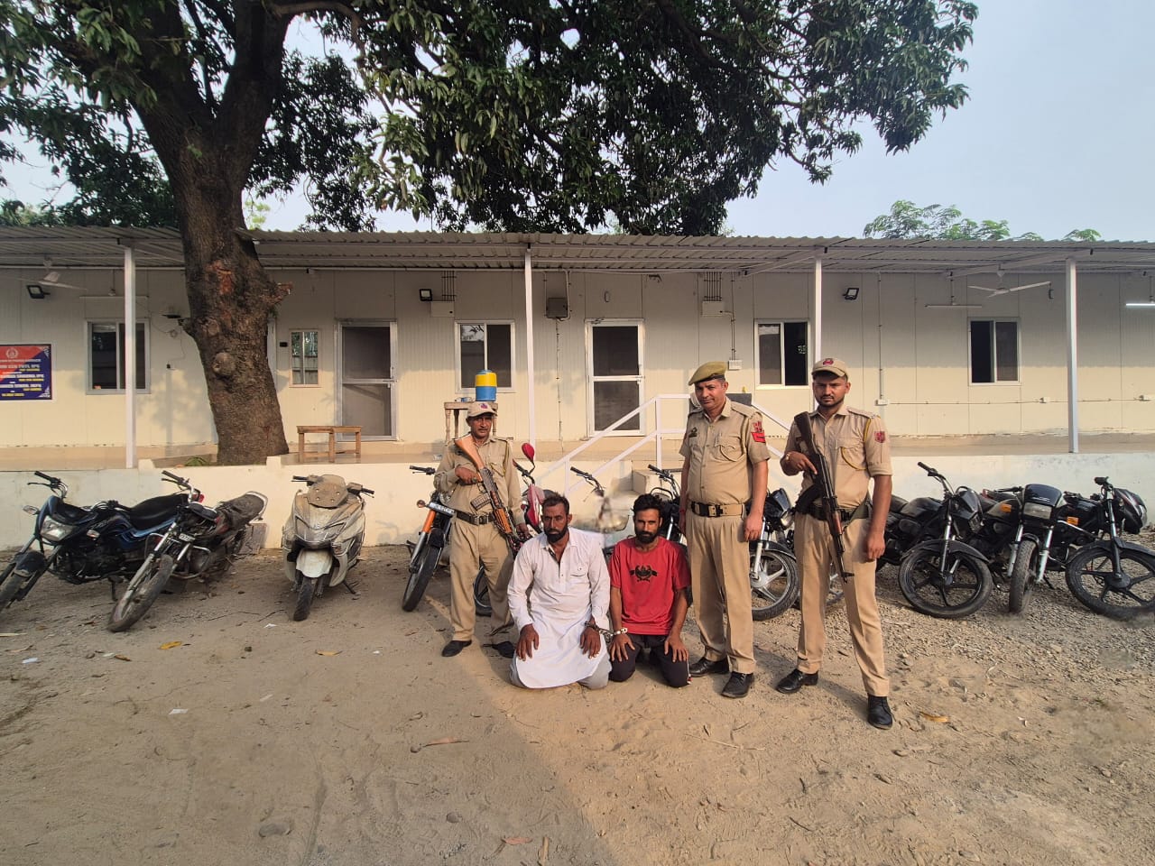 POLICE STATION BISHNAH, JAMMU CRACKS BIKE THEFT CASE WITHIN 24 HOURS; TWO HELD, 12 MOTORCYCLES RECOVERED IN SWIFT OPERATION