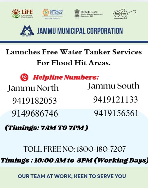 JMC Launches Free Water Tanker Services for Flood Hit Areas.