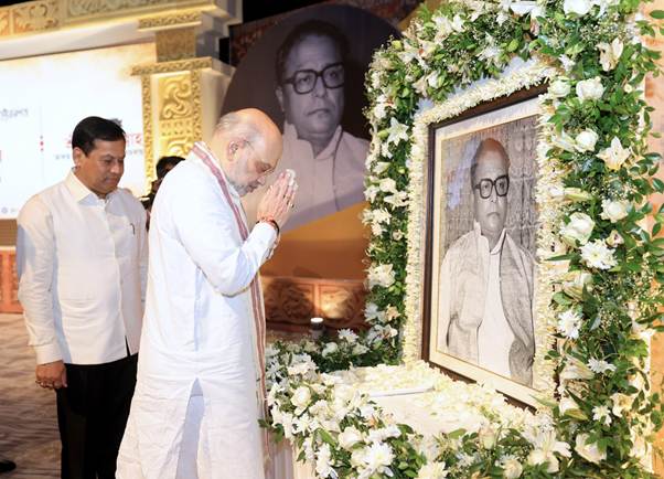 Union Home Minister and Minister of Cooperation Amit Shah addresses the birth centenary celebrations of former Chief Minister of Assam Golap Borbora, in Guwahati Union Home Minister and Minister of Cooperation Amit Shah addresses the birth centenary celebrations of former Chief Minister of Assam Golap Borbora, in Guwahati