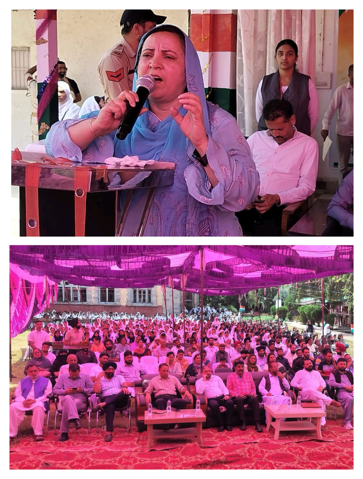 Sakeena Itoo visits Dina Nath Rafiq Memorial Govt Girls Model HSS, reviews functioning Sakeena Itoo visits Dina Nath Rafiq Memorial Govt Girls Model HSS, reviews functioning