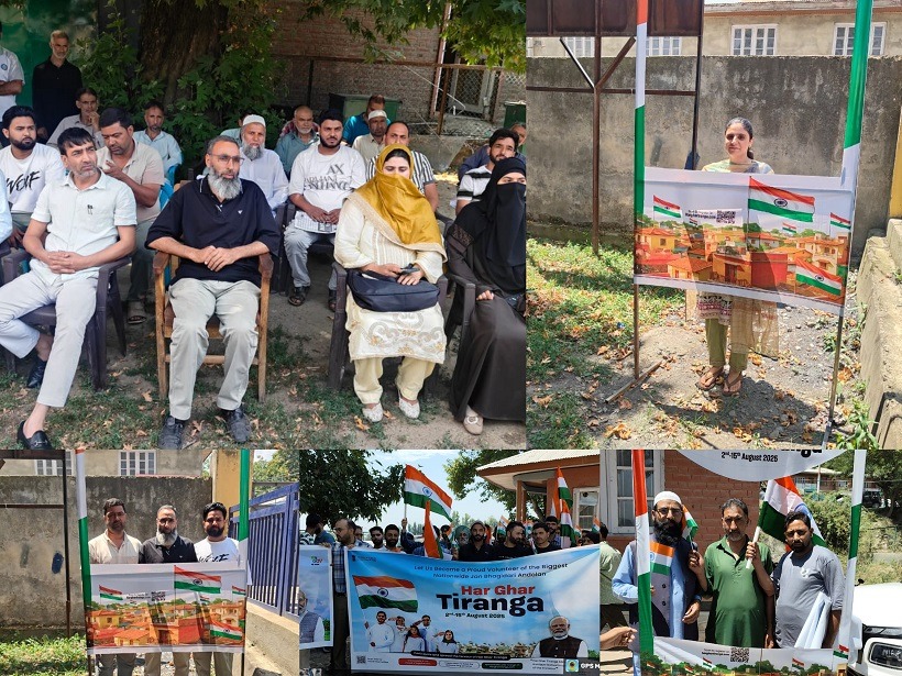 Har Ghar Tiranga campaign witnesses patriotic zeal across Budgam Har Ghar Tiranga campaign witnesses patriotic zeal across Budgam