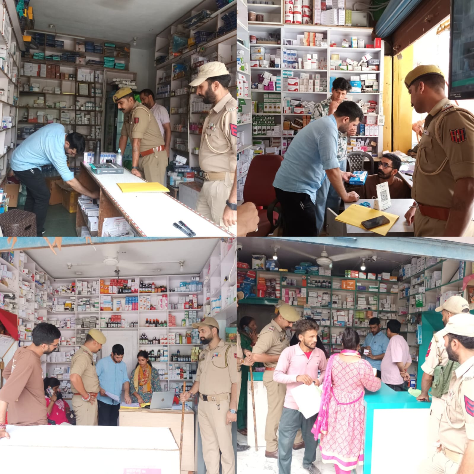 Drug Control, Police Team conducts joint inspections to curb misuse of Psychotropic Drugs in Ramban