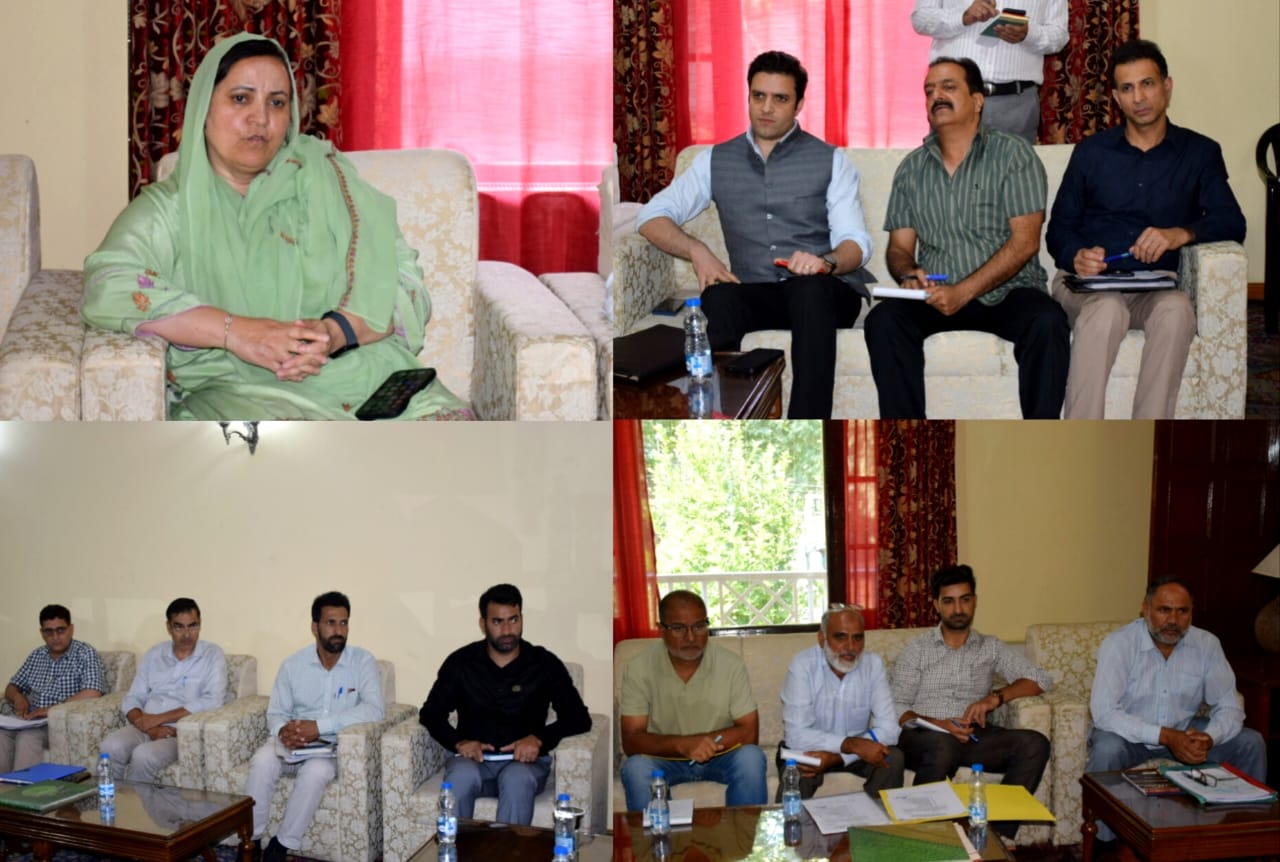 Sakeena Itoo takes stock of developmental issues of DH Pora Constituency