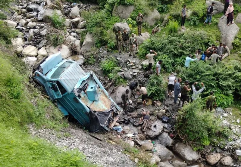 3 CRPF personnel killed, 10 injured as vehicle falls into gorge at Basantgarh