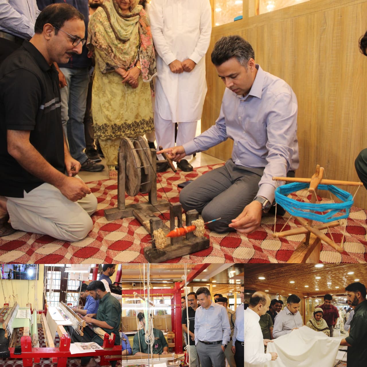 DC Budgam visits Craft Village Kanihama, reviews developmental worksInteracts with artisans, stresses artisan welfare DC Budgam visits Craft Village Kanihama, reviews developmental worksInteracts with artisans, stresses artisan welfare