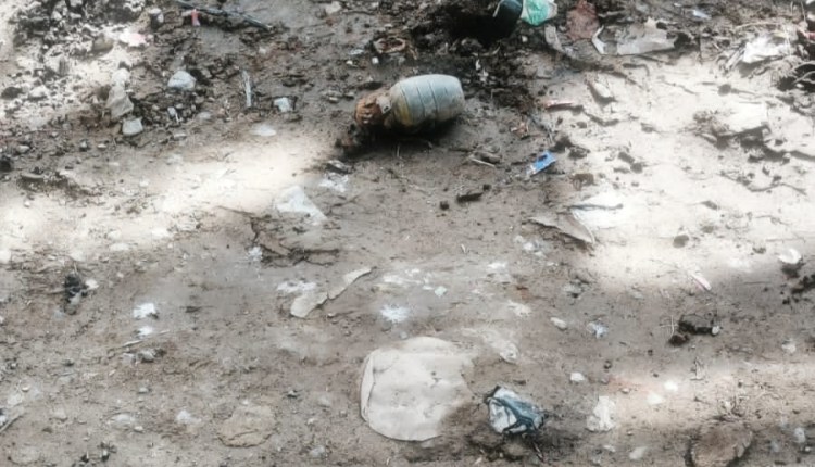 Old Grenade Recovered from Garbage Dump in Srinagar