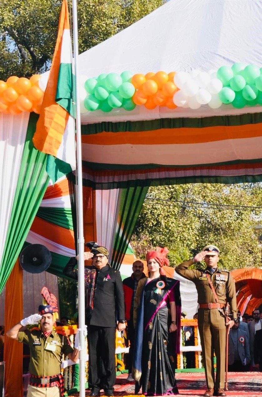 Javed Rana unfurls National Flag at Poonch Javed Rana unfurls National Flag at Poonch
