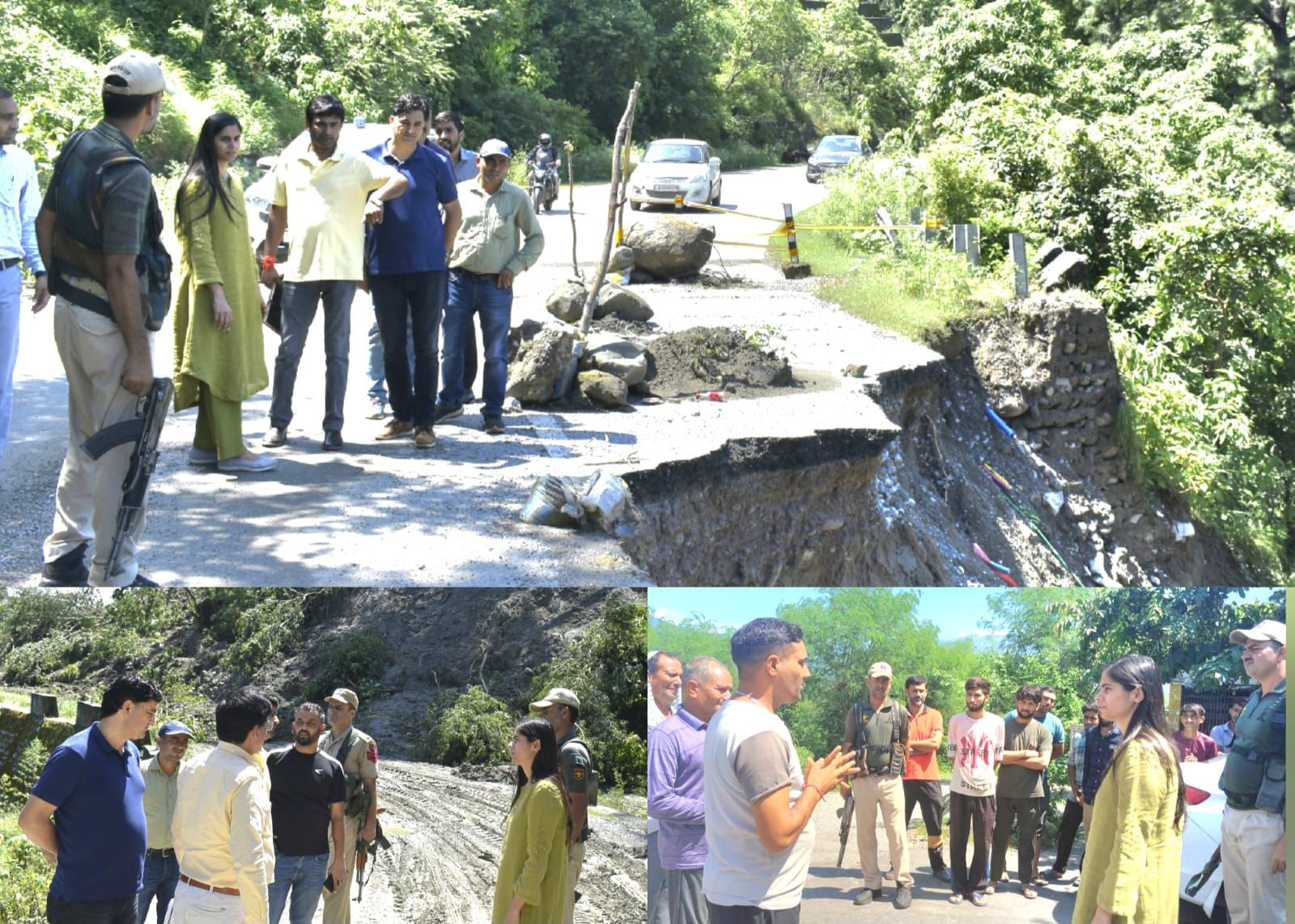 DC Reasi conducts tour of rain, landslide-affected areas; Chairs meeting to review restoration measures DC Reasi conducts tour of rain, landslide-affected areas; Chairs meeting to review restoration measures