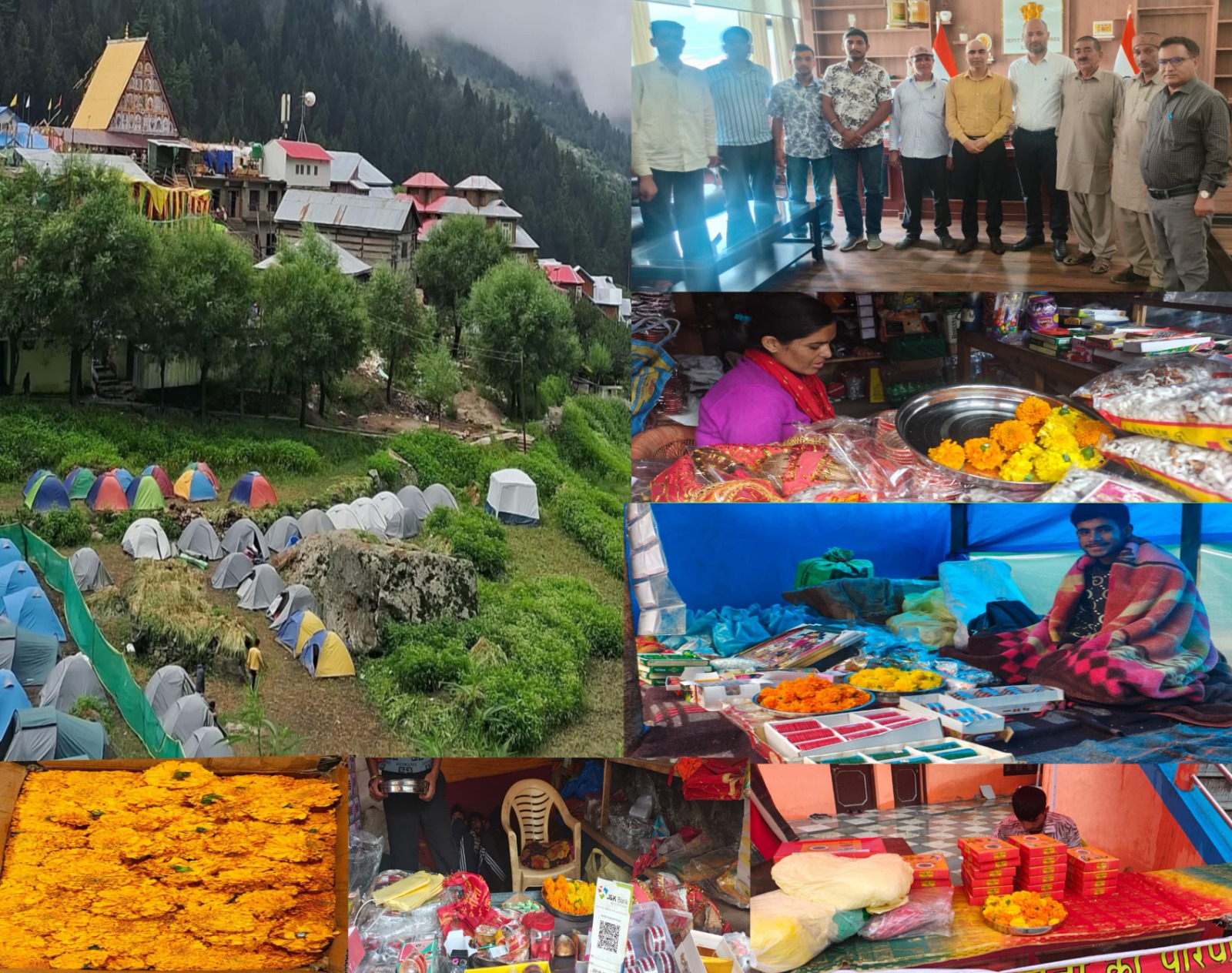 Fresh flowers made available at Shri Machail Mata Temple for the first time Fresh flowers made available at Shri Machail Mata Temple for the first time
