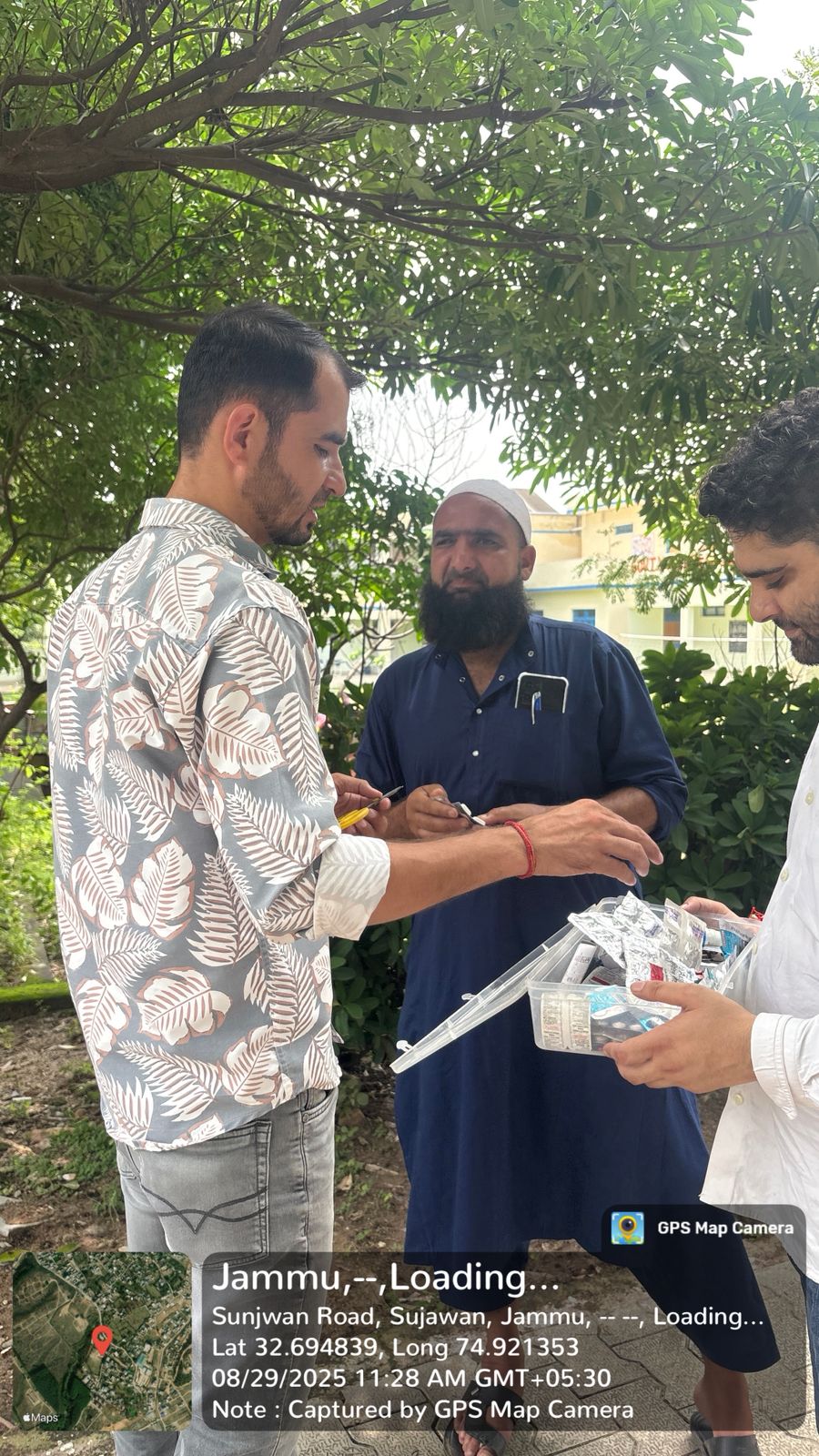 Health Department is providing Medical care to the people affected by heavy rains;