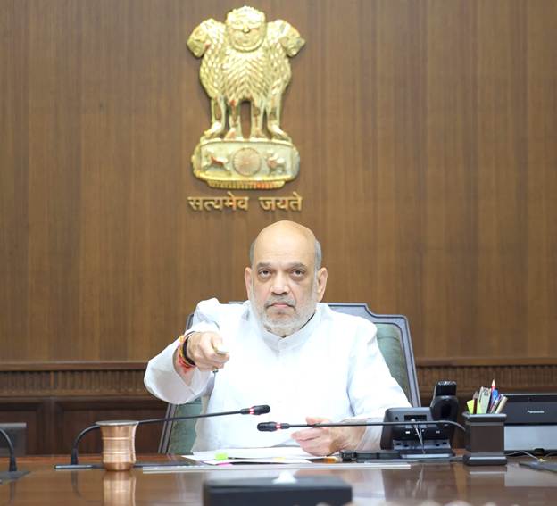 Union Home Minister and Minister of Cooperation Shri Amit Shah inaugurates and lays the foundation stone for various development projects worth approximately ₹66 crore in Gujarat’s Sanand Assembly constituency via video conferencing from New Delhi