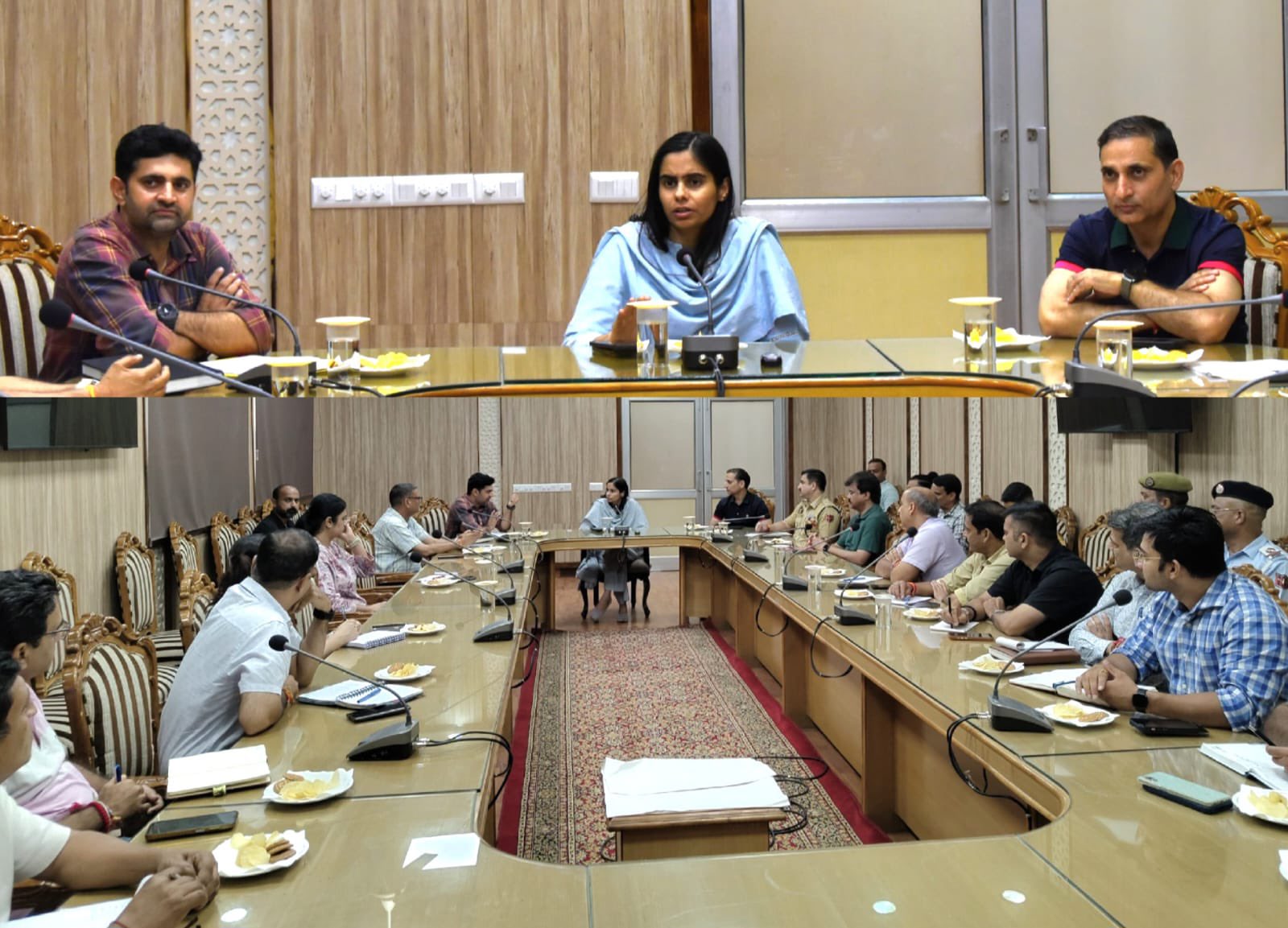 DC Reasi, Nidhi Malik (IAS) reviews final arrangements for Navratra Festival in Katra starting Sept 22.