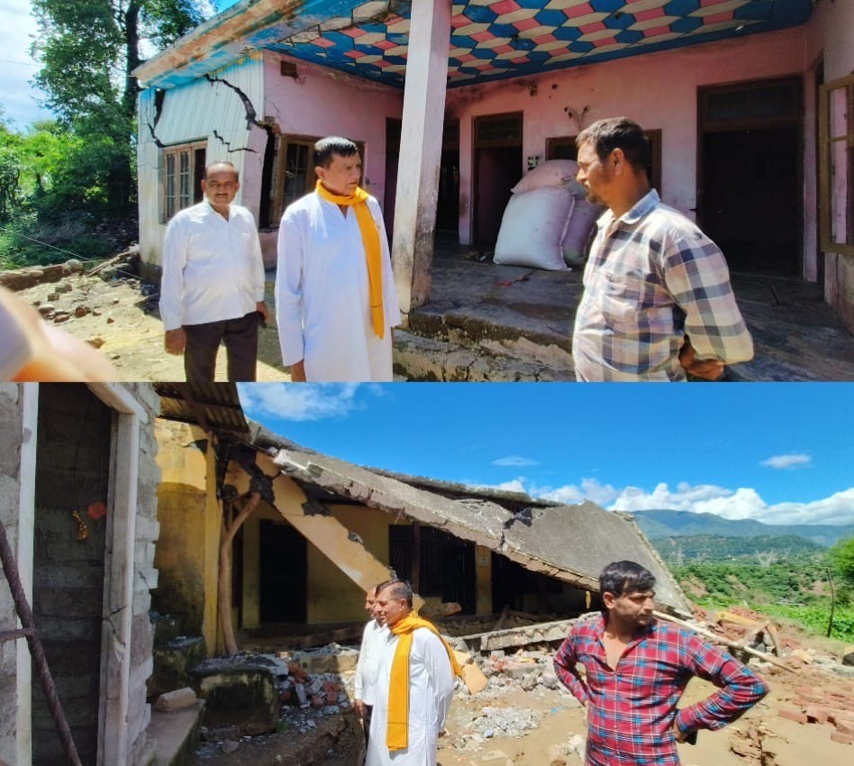 DDC Chairman Kathua visits rain-affected areas of Bhoond