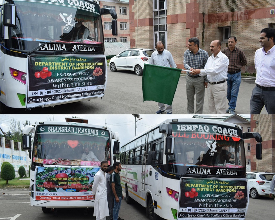 ADC B’pora flags-off farmers for exposure visit to SKUAST-K ADC B’pora flags-off farmers for exposure visit to SKUAST-K