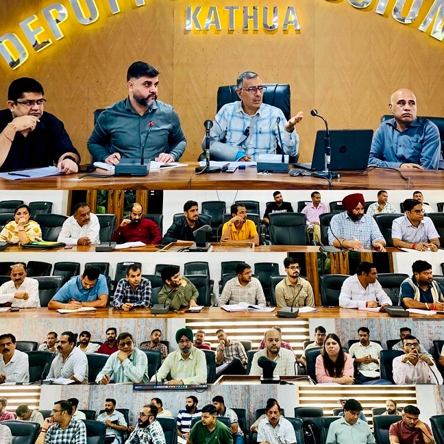 DC Kathua reviews progress of RDD sector works under Capex 2025-26 DC Kathua reviews progress of RDD sector works under Capex 2025-26