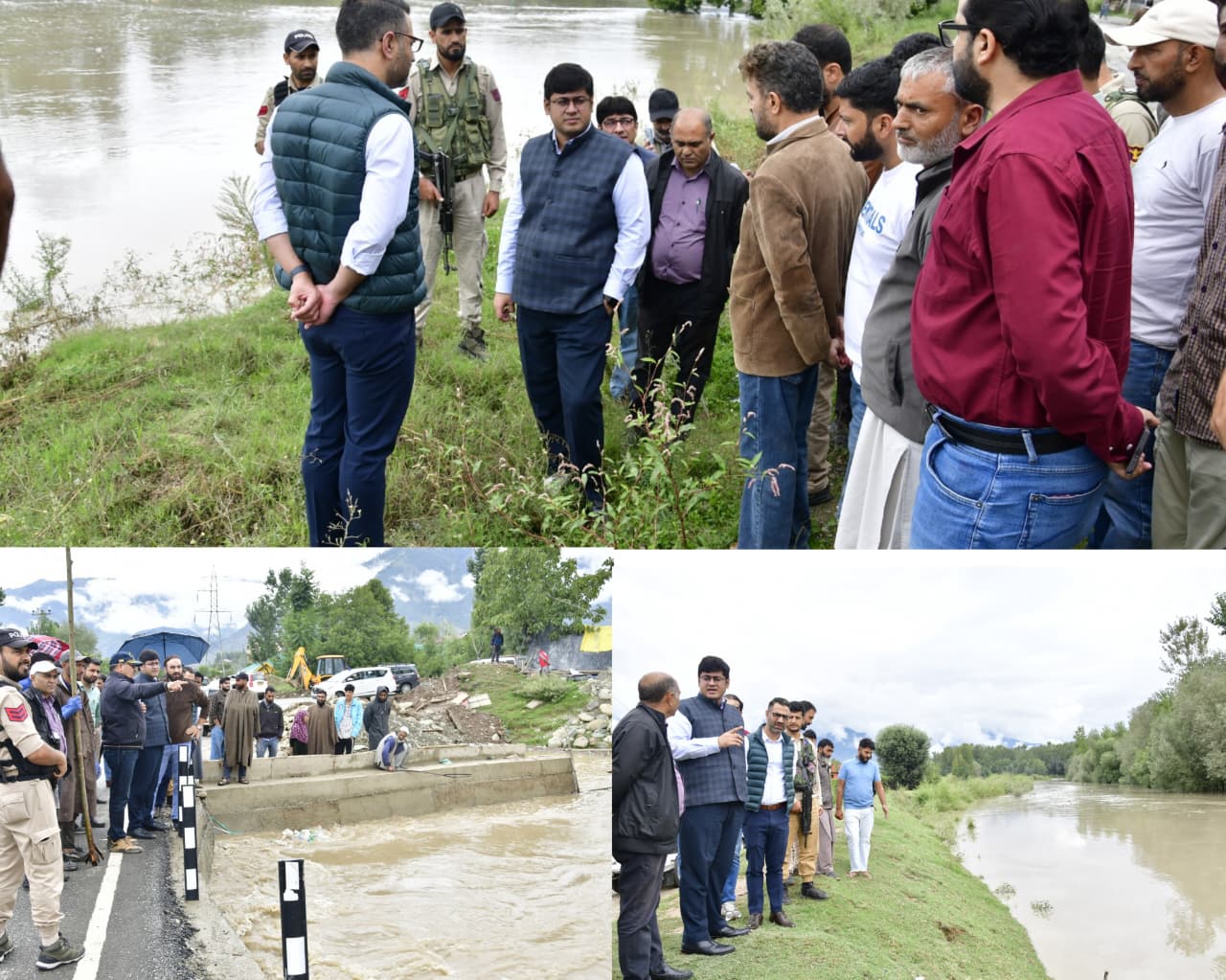 Inclement Weather: DC Ganderbal visits low-lying areas along Sindh Nallah Inclement Weather: DC Ganderbal visits low-lying areas along Sindh Nallah