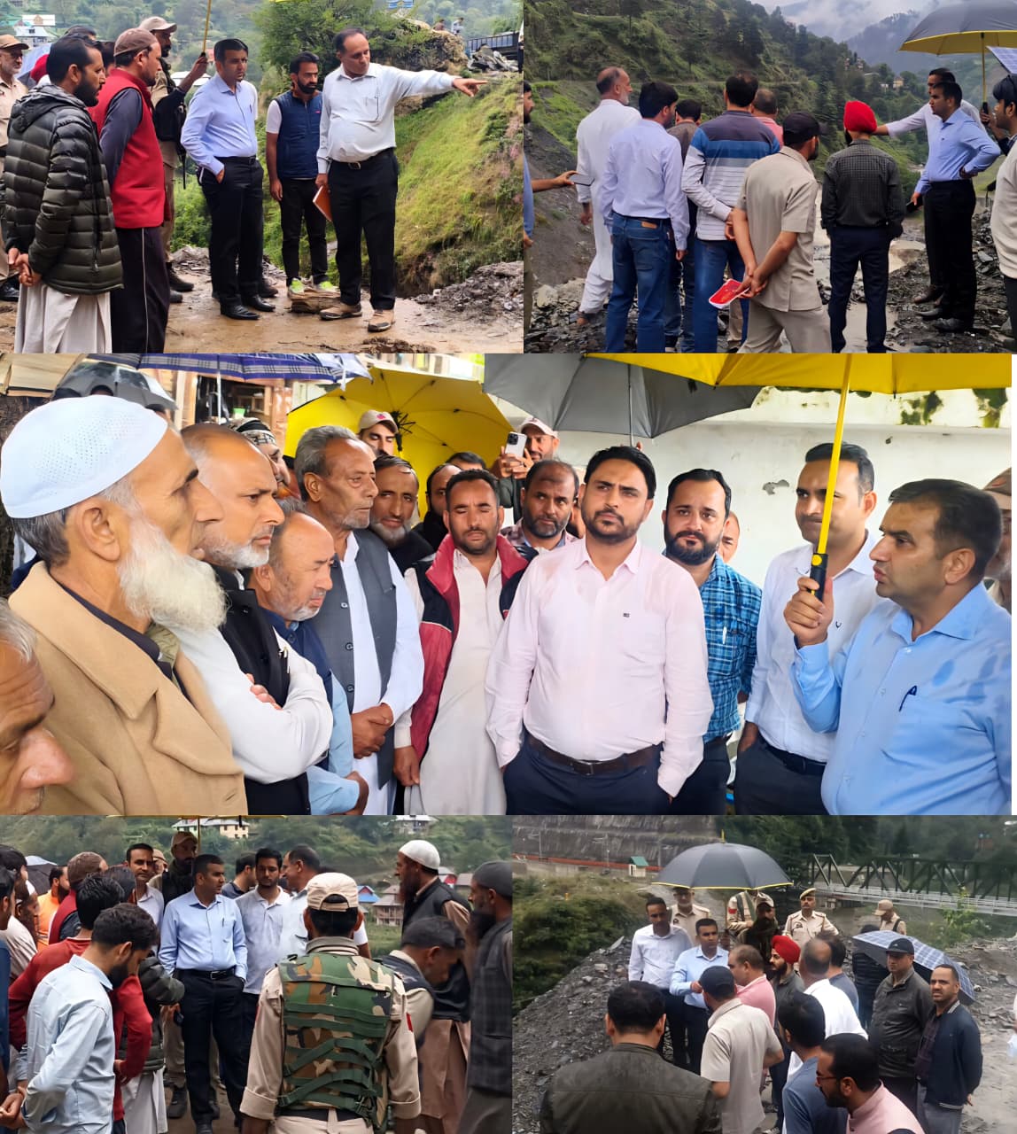 DC Ramban assess rain induced damage in Banihal, Khari, Pernote, addresses public grievances DC Ramban assess rain induced damage in Banihal, Khari, Pernote, addresses public grievances