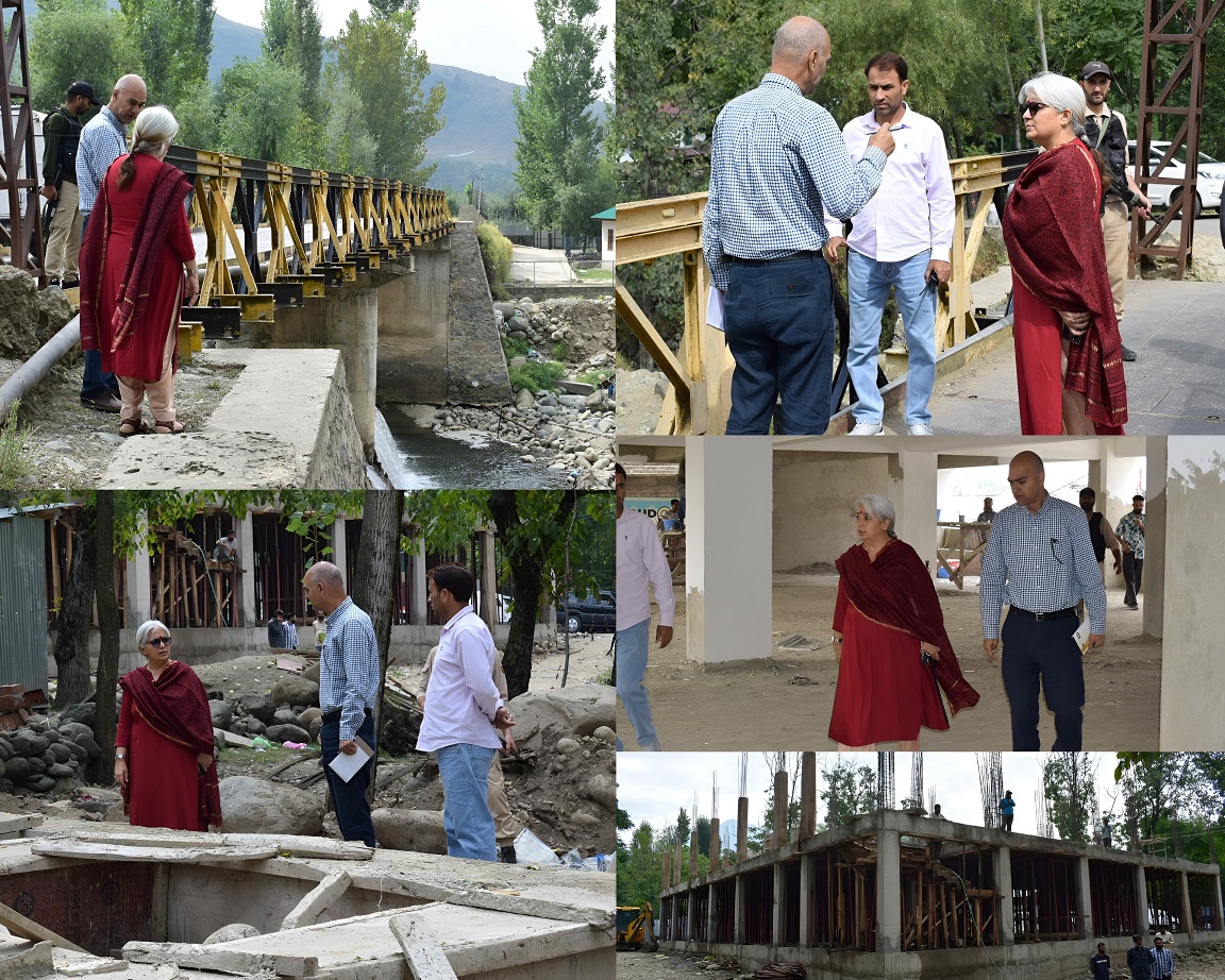 DC Bandipora inspects progress on major projects; stresses timely completion DC Bandipora inspects progress on major projects; stresses timely completion