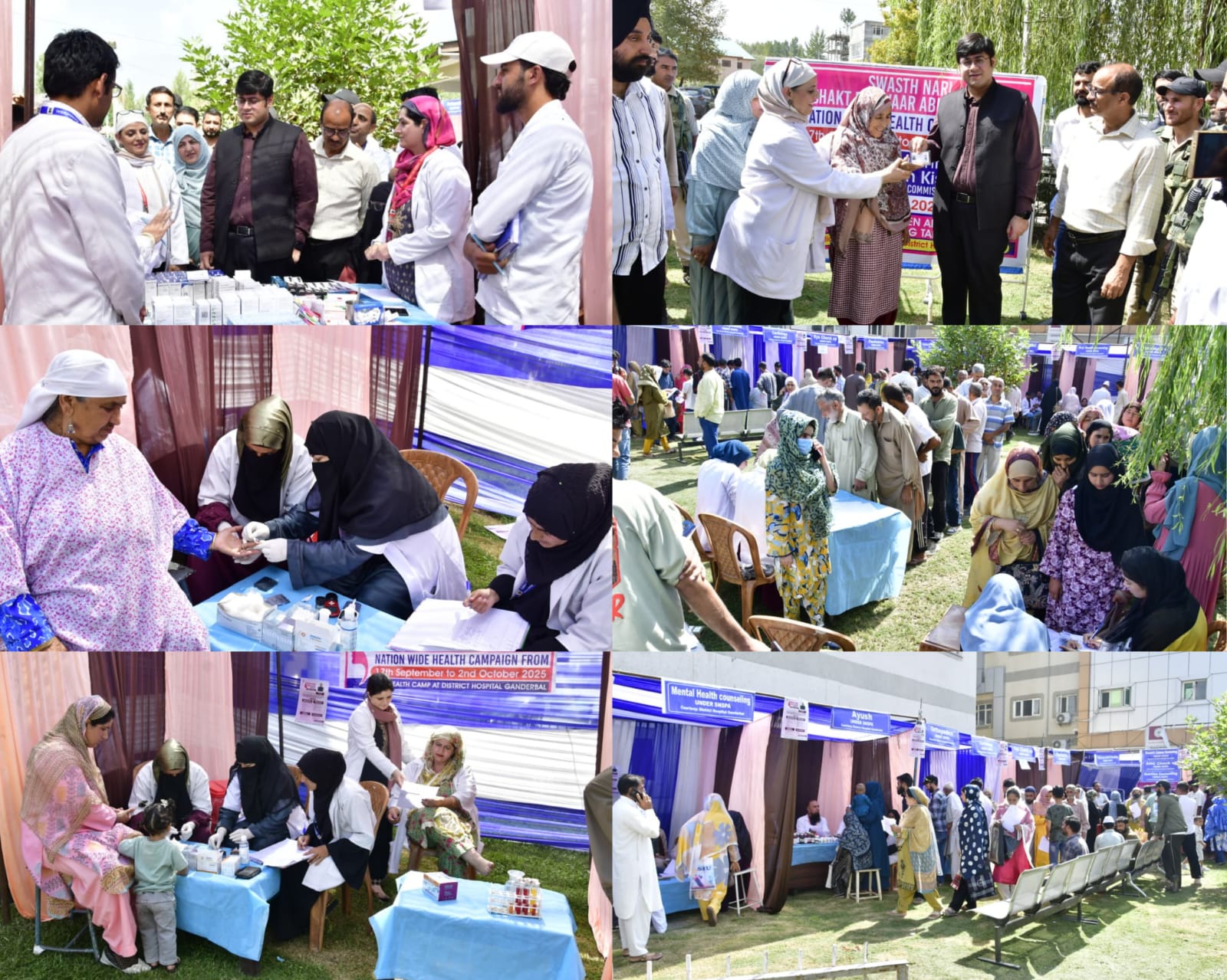 Sewa Parv 2025: DC Ganderbal inaugurates mega Health Camp under ‘Swastha Nari Sashakt Parivar’ Abhiyan at Distt Hospital Sewa Parv 2025: DC Ganderbal inaugurates mega Health Camp under ‘Swastha Nari Sashakt Parivar’ Abhiyan at Distt Hospital