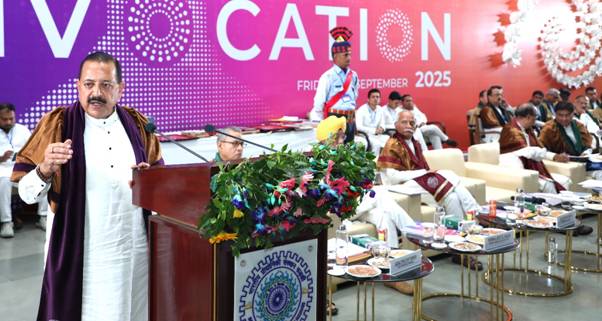 In a highly scholarly Convocation address, Dr. Jitendra Singh hails IIT Roorkee, founded in 1847, as Asia’s first Engineering College and a role model that combines research, innovation and societal engagement Even in the NIF rating released yesterday, the institution, which was earlier known as the University of Roorkee before it became IIT, was ranked no. 6 in the country, the Minister added With the advantage of it’s versatile academics and geographical location, Dr Jitendra Singh urges the institution to take up Himalayan studies ranging from Disaster management to Aromatic economy Minister Calls for Early Industry Linkages and Startup Mindset Next Industrial Revolution Will Be Biotechnology-Driven, Says Jitendra Singh at IIT Roorkee Convocation India’s Growth Story Lies Beyond Metros: 50% of Startups Emerging from Smaller Towns, Highlights Jitendra Singh In a highly scholarly Convocation address, Dr. Jitendra Singh hails IIT Roorkee, founded in 1847, as Asia’s first Engineering College and a role model that combines research, innovation and societal engagement Even in the NIF rating released yesterday, the institution, which was earlier known as the University of Roorkee before it became IIT, was ranked no. 6 in the country, the Minister added With the advantage of it’s versatile academics and geographical location, Dr Jitendra Singh urges the institution to take up Himalayan studies ranging from Disaster management to Aromatic economy Minister Calls for Early Industry Linkages and Startup Mindset Next Industrial Revolution Will Be Biotechnology-Driven, Says Jitendra Singh at IIT Roorkee Convocation India’s Growth Story Lies Beyond Metros: 50% of Startups Emerging from Smaller Towns, Highlights Jitendra Singh