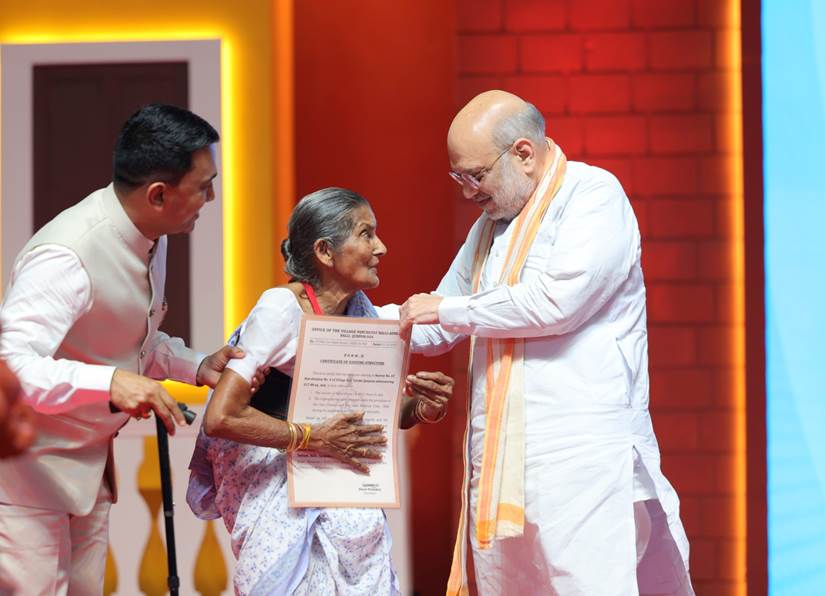 Union Home Minister and Minister of Cooperation, Shri Amit Shah, inaugurates and lays foundation stone for the Goa state government’s ‘Mhaje Ghar Yojana’ and various development projects Union Home Minister and Minister of Cooperation, Shri Amit Shah, inaugurates and lays foundation stone for the Goa state government’s ‘Mhaje Ghar Yojana’ and various development projects