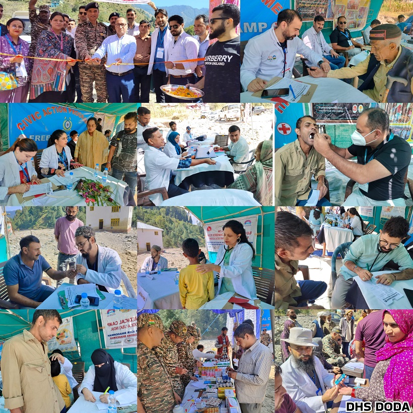 Mega Multi-Speciality Health Camp organised at Village Bheja-Bhaderwah Mega Multi-Speciality Health Camp organised at Village Bheja-Bhaderwah
