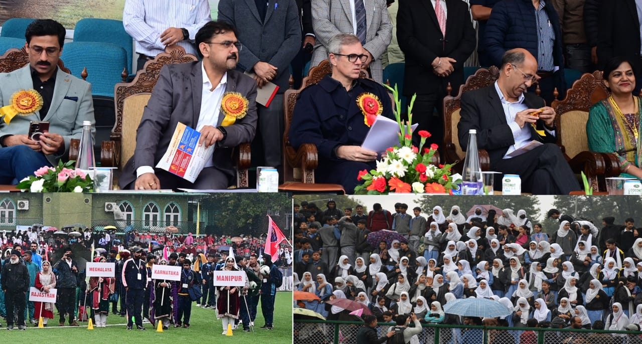 CM Omar Abdullah throws open 69th National School Games in Srinagar CM Omar Abdullah throws open 69th National School Games in Srinagar