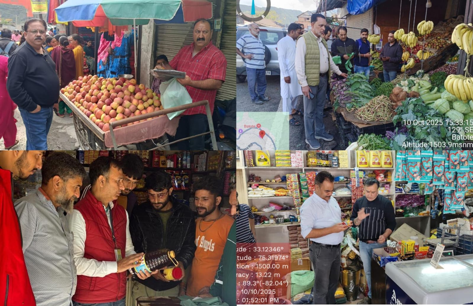 Intensive Market checking drive conducted across Ramban District to ensure food safety, fair trade amid festive Season Intensive Market checking drive conducted across Ramban District to ensure food safety, fair trade amid festive Season