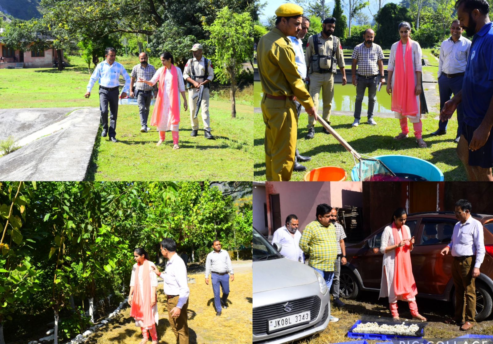 DC Reasi inspects Fisheries and Sericulture Units DC Reasi inspects Fisheries and Sericulture Units