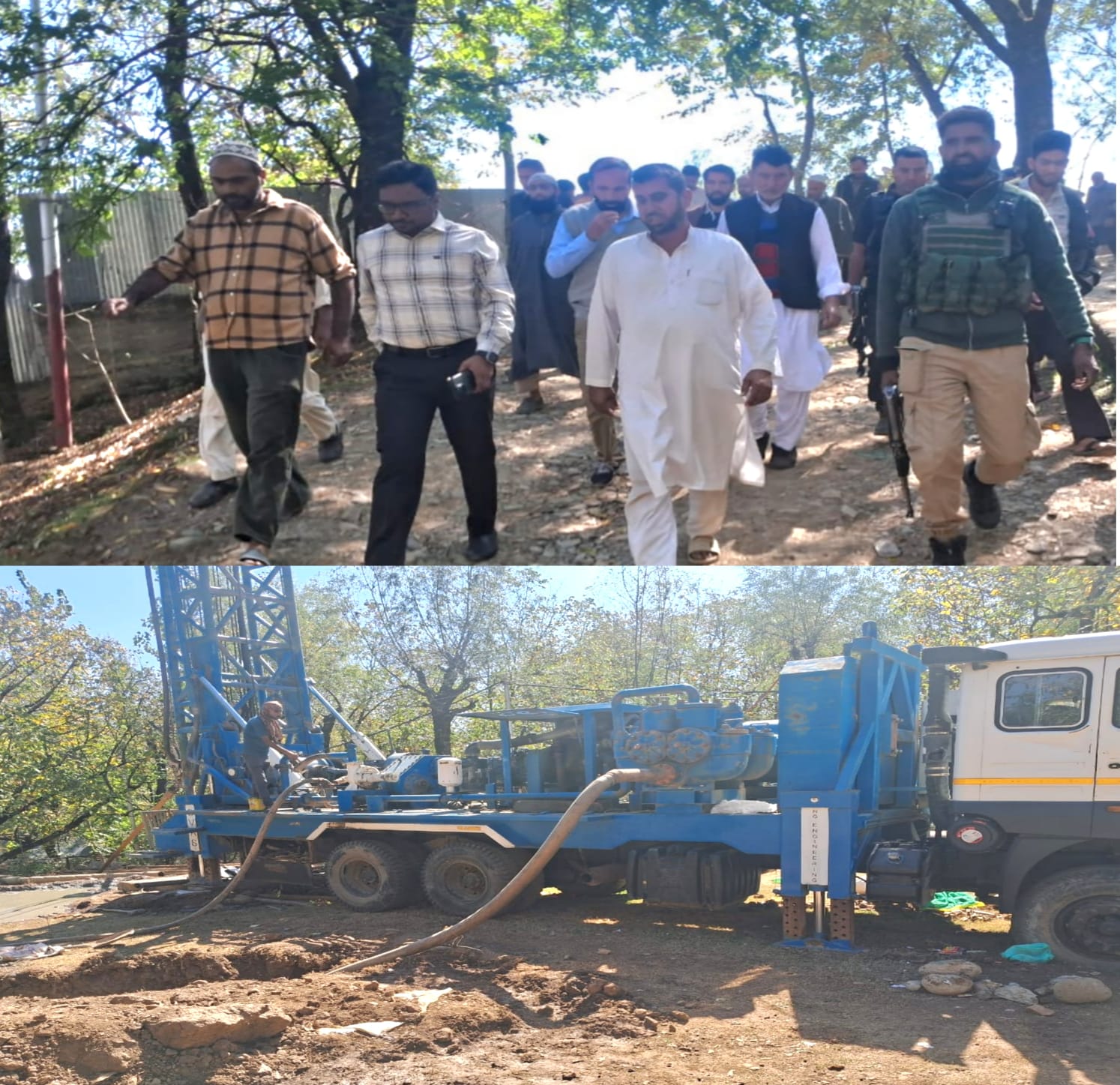 DC Kupwara Inspects Jal Jeevan Mission Works at Halmatpora DC Kupwara Inspects Jal Jeevan Mission Works at Halmatpora