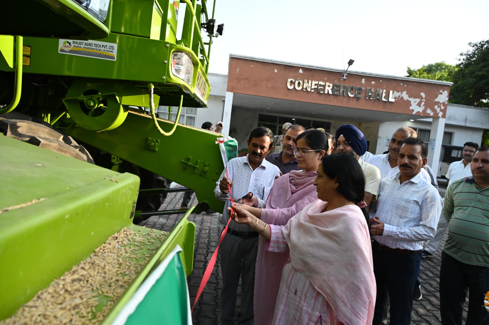 DDC Presents keys of Combine Harvester to HADP beneficiaries DDC Presents keys of Combine Harvester to HADP beneficiaries