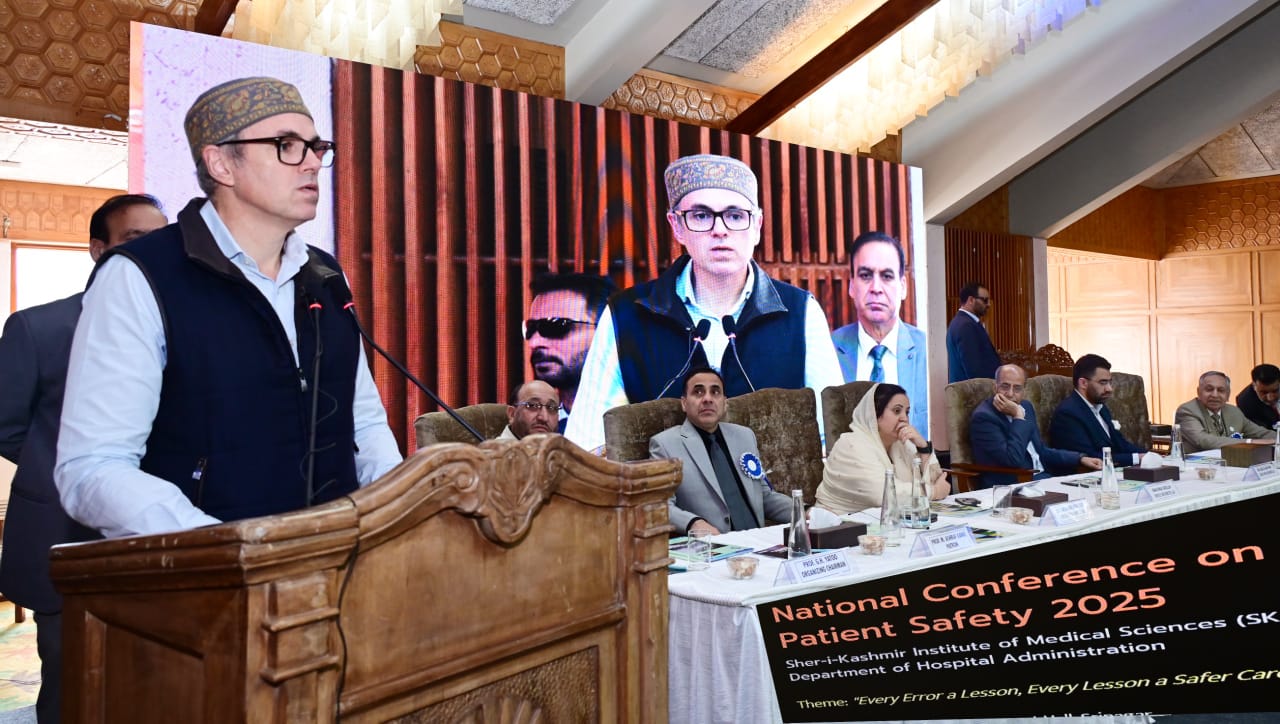 CM Omar Abdullah inaugurates National Conference on Patient Safety at SKICC CM Omar Abdullah inaugurates National Conference on Patient Safety at SKICC