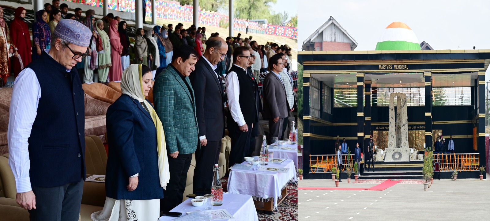 CM Omar Abdullah pays tribute to police martyrs on Commemoration Day at Zewan CM Omar Abdullah pays tribute to police martyrs on Commemoration Day at Zewan