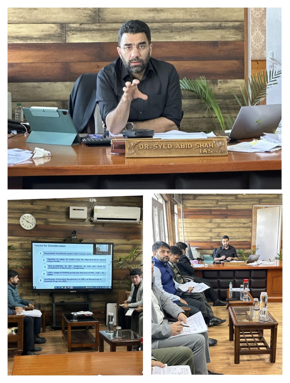 Secretary Health reviews Operational Efficiency and Procurement Processes of JKMSCL Secretary Health reviews Operational Efficiency and Procurement Processes of JKMSCL