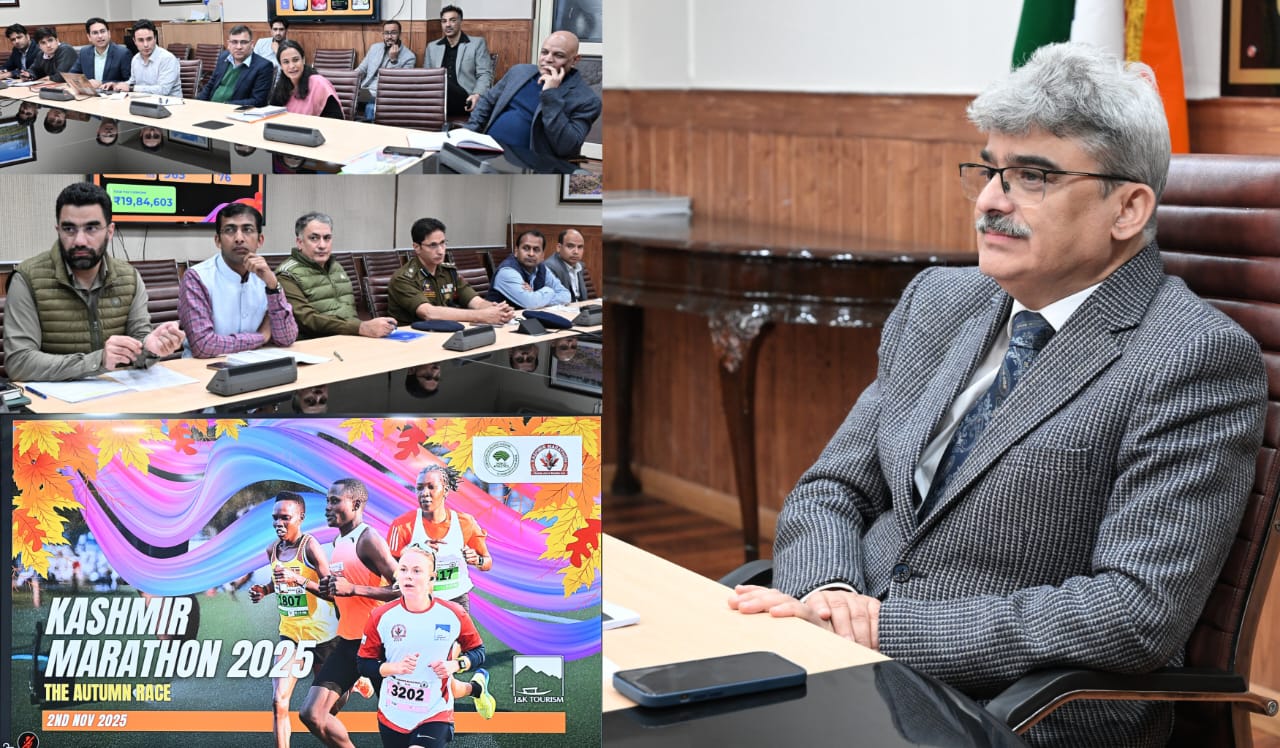 Chief Secy reviews arrangements for 2nd edition of Kashmir Marathon Chief Secy reviews arrangements for 2nd edition of Kashmir Marathon