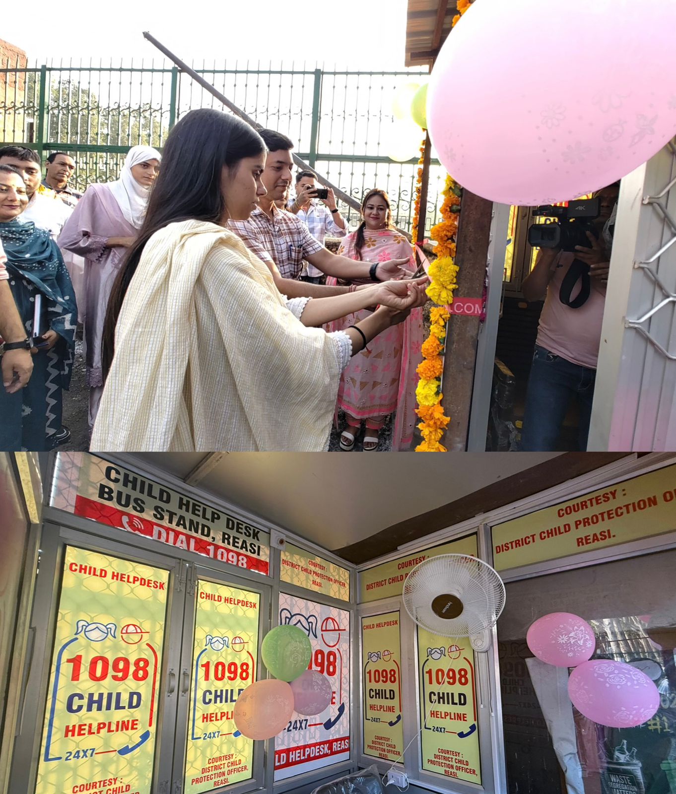 DC inaugurates 24×7 Child Helpdesk at Bus Stand Reasi