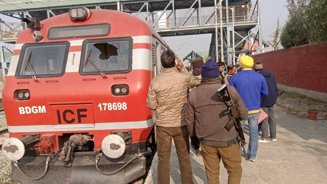 Loco Pilot Injured After Train Hit by Bird in Anantnag