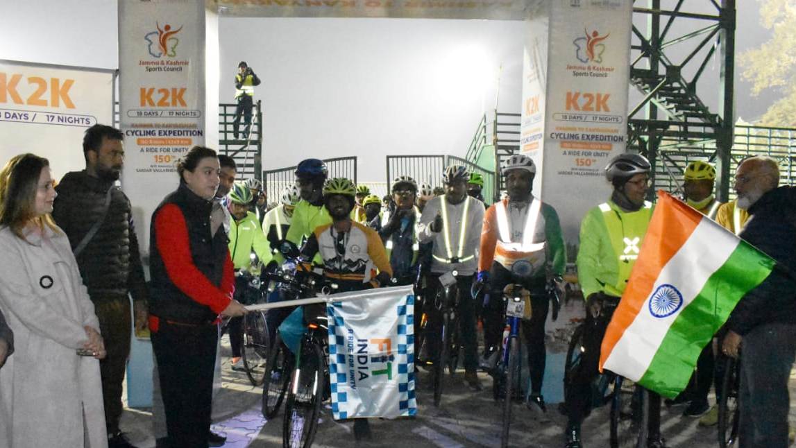 K2K Cycling Expedition Flagged Off from Srinagar