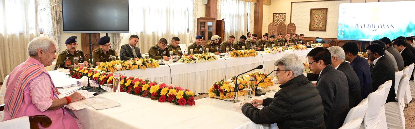Lieutenant Governor today chairs a high-level meeting in Srinagar to review the security situation in Kashmir Division